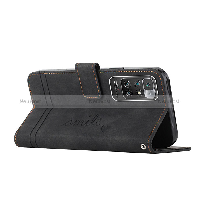 Leather Case Stands Flip Cover Holder H01X for Xiaomi Redmi 10 (2022)