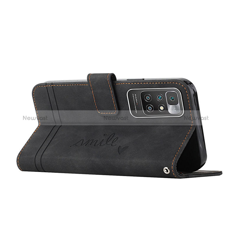 Leather Case Stands Flip Cover Holder H01X for Xiaomi Redmi 10 4G