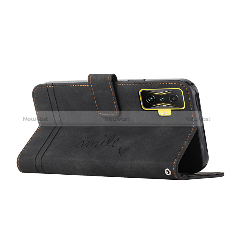 Leather Case Stands Flip Cover Holder H01X for Xiaomi Redmi K50 Gaming AMG F1 5G