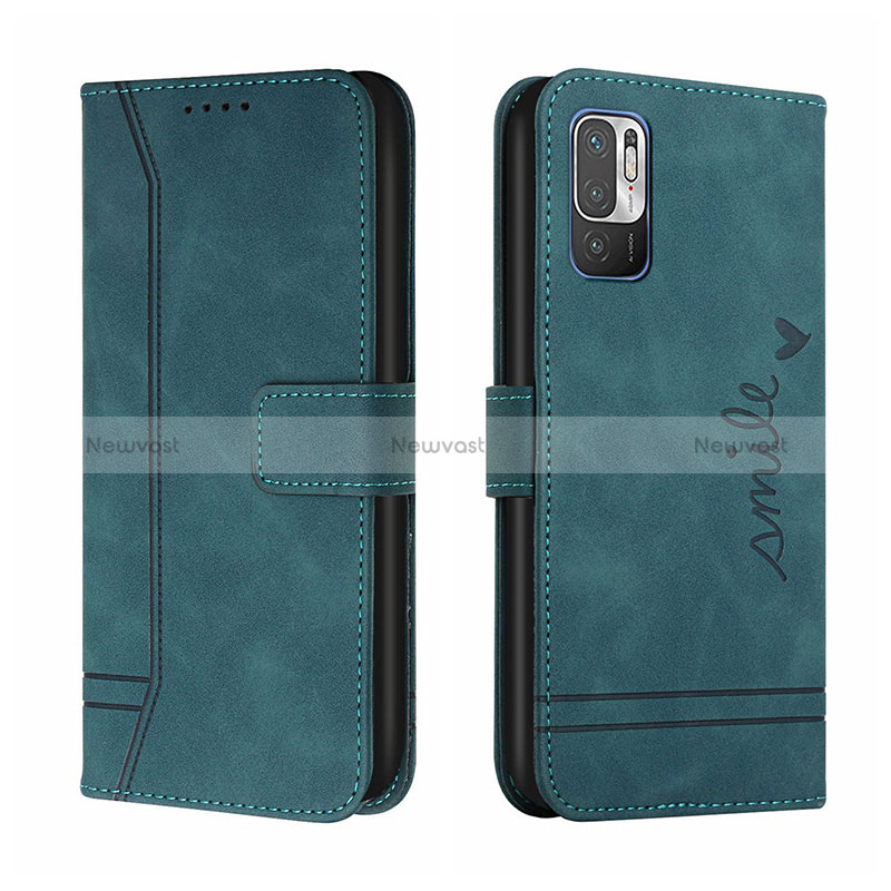 Leather Case Stands Flip Cover Holder H01X for Xiaomi Redmi Note 10 5G