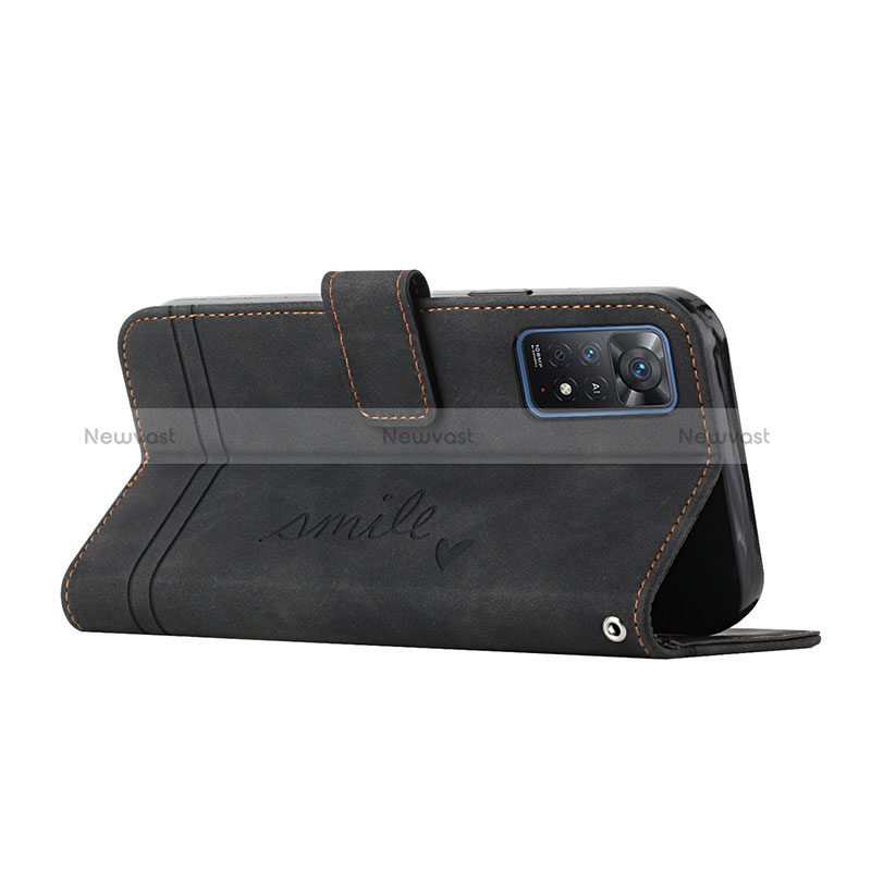 Leather Case Stands Flip Cover Holder H01X for Xiaomi Redmi Note 11 Pro 5G