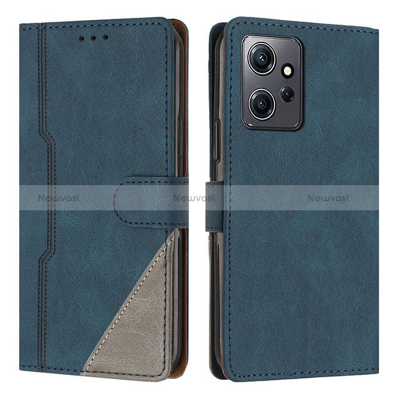 Leather Case Stands Flip Cover Holder H01X for Xiaomi Redmi Note 12 4G