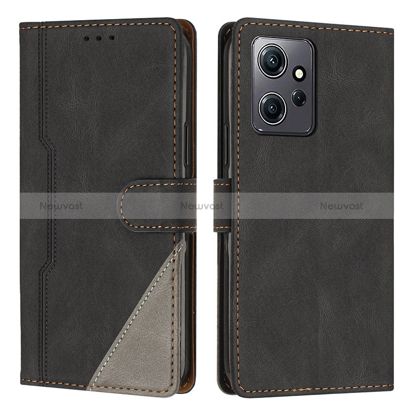 Leather Case Stands Flip Cover Holder H01X for Xiaomi Redmi Note 12 4G