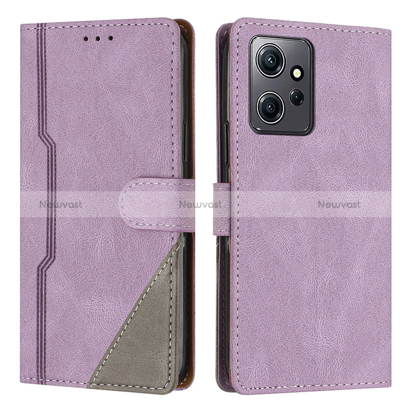 Leather Case Stands Flip Cover Holder H01X for Xiaomi Redmi Note 12 4G