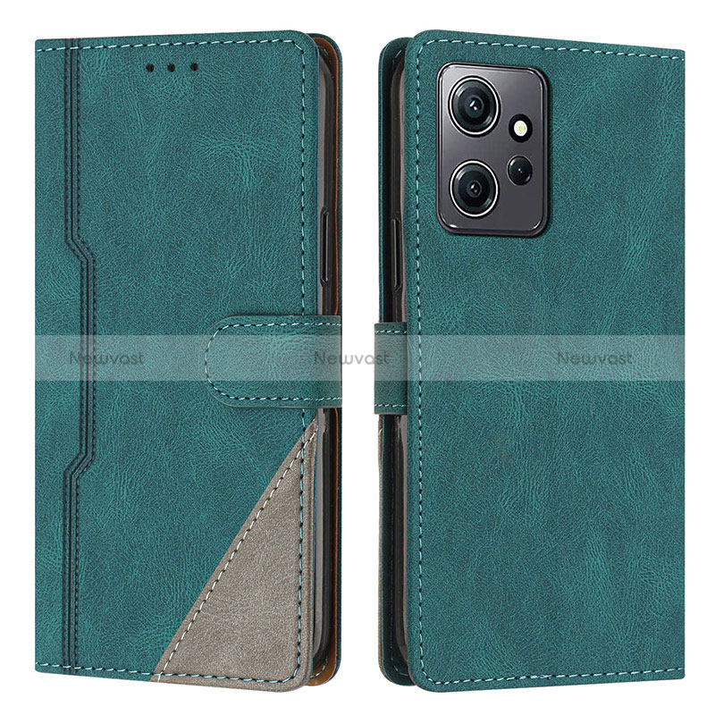 Leather Case Stands Flip Cover Holder H01X for Xiaomi Redmi Note 12 4G