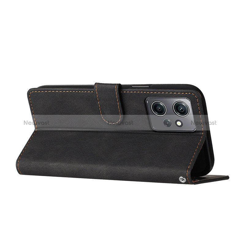 Leather Case Stands Flip Cover Holder H01X for Xiaomi Redmi Note 12 4G