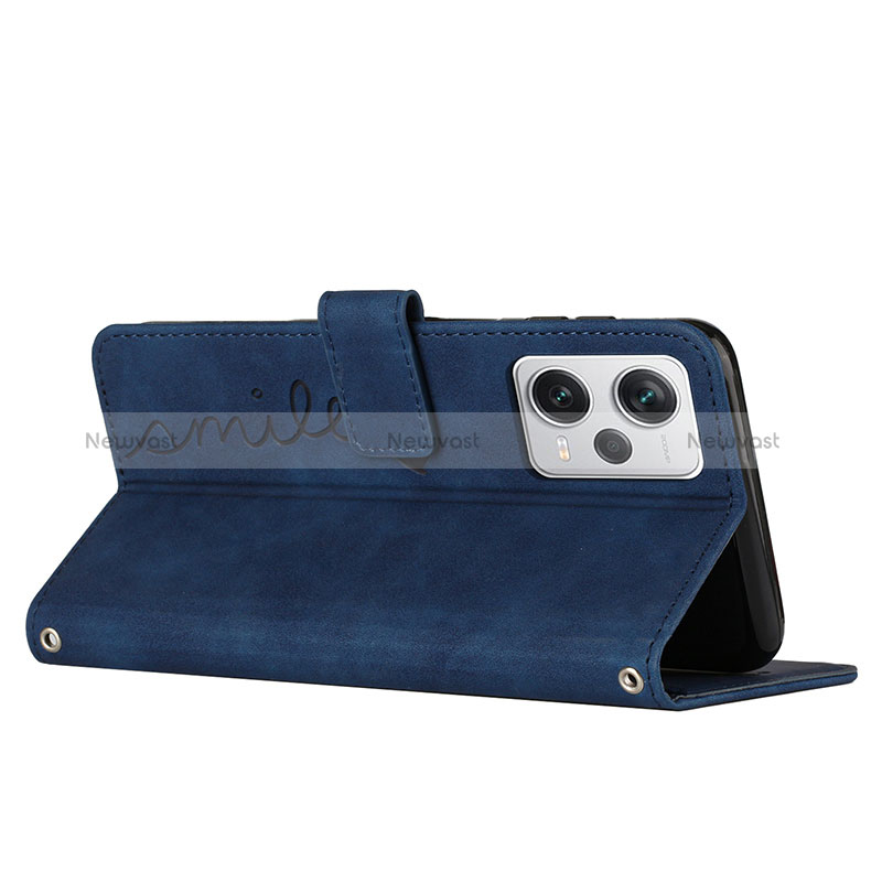 Leather Case Stands Flip Cover Holder H01X for Xiaomi Redmi Note 12 Explorer