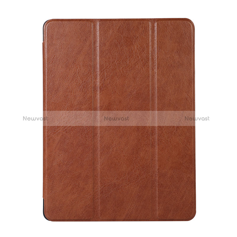 Leather Case Stands Flip Cover Holder H02 for Apple iPad Air 3 Brown