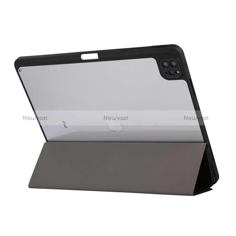 Leather Case Stands Flip Cover Holder H02 for Apple iPad Pro 12.9 (2022)