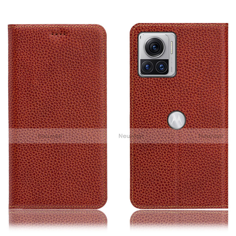 Leather Case Stands Flip Cover Holder H02P for Motorola Moto Edge 30 Ultra 5G