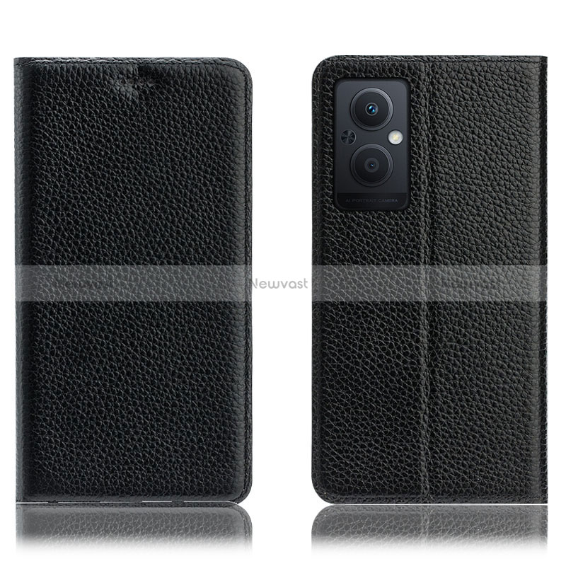 Leather Case Stands Flip Cover Holder H02P for Oppo Reno7 Lite 5G