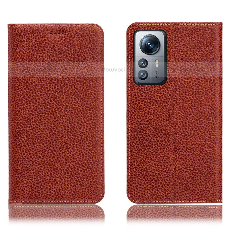 Leather Case Stands Flip Cover Holder H02P for Xiaomi Mi 12 Lite 5G