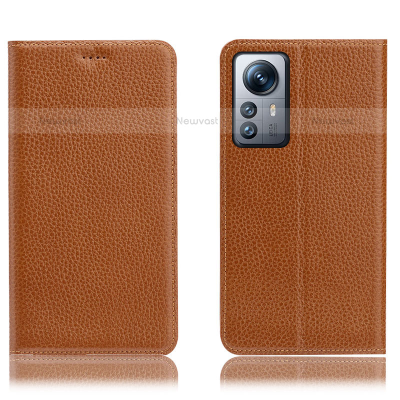 Leather Case Stands Flip Cover Holder H02P for Xiaomi Mi 12 Lite 5G