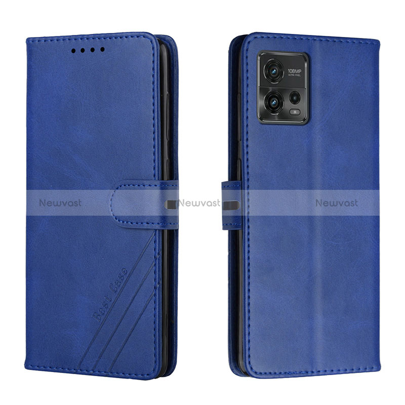 Leather Case Stands Flip Cover Holder H02X for Motorola Moto G72