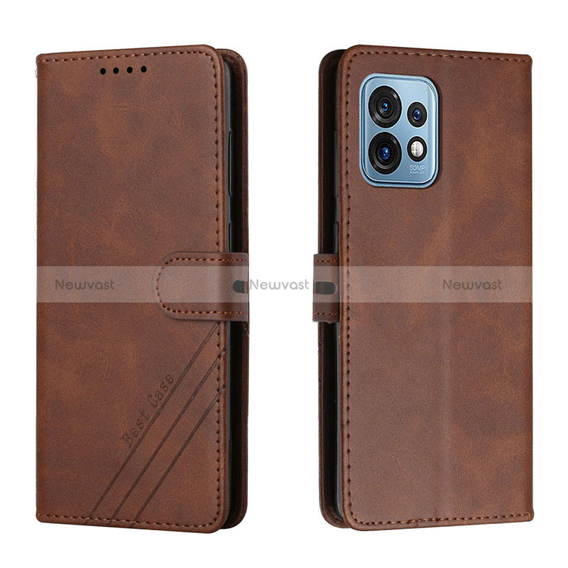 Leather Case Stands Flip Cover Holder H02X for Motorola Moto X40 5G