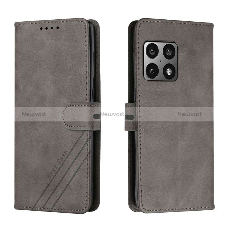 Leather Case Stands Flip Cover Holder H02X for OnePlus 10 Pro 5G