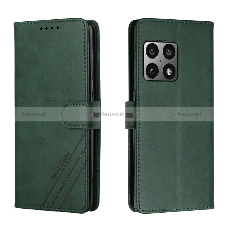 Leather Case Stands Flip Cover Holder H02X for OnePlus 10 Pro 5G