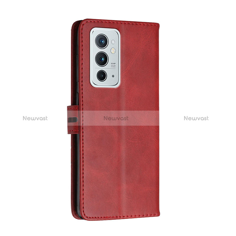 Leather Case Stands Flip Cover Holder H02X for OnePlus 9RT 5G