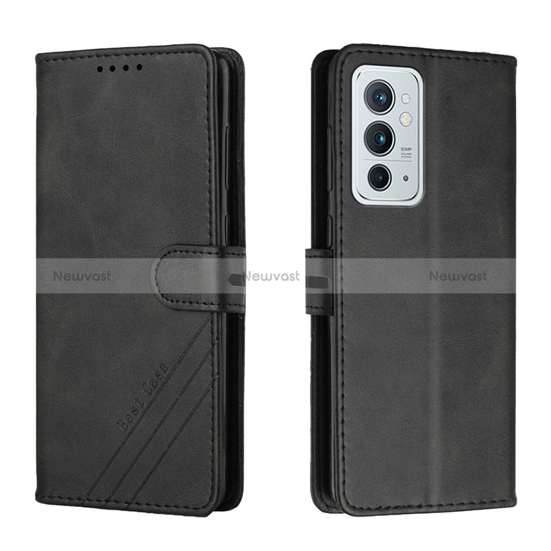 Leather Case Stands Flip Cover Holder H02X for OnePlus 9RT 5G