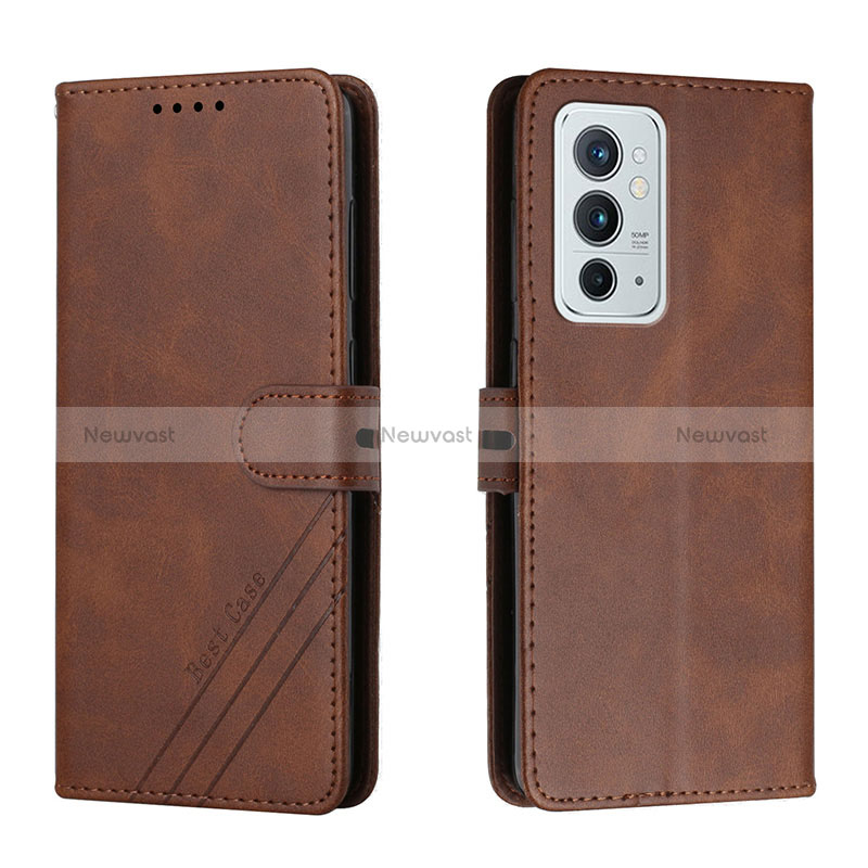 Leather Case Stands Flip Cover Holder H02X for OnePlus 9RT 5G