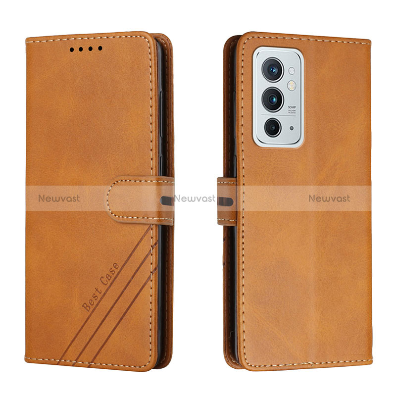 Leather Case Stands Flip Cover Holder H02X for OnePlus 9RT 5G