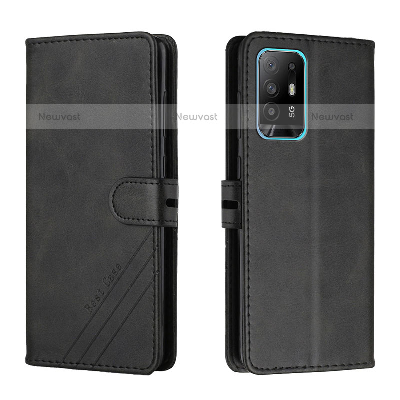 Leather Case Stands Flip Cover Holder H02X for Oppo A94 5G