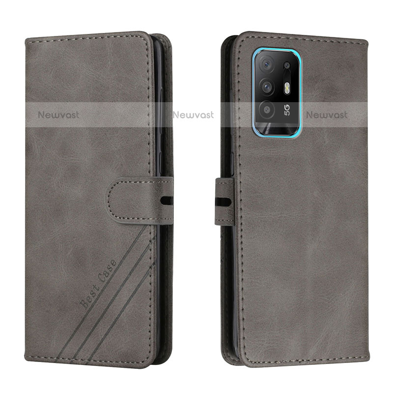 Leather Case Stands Flip Cover Holder H02X for Oppo A94 5G