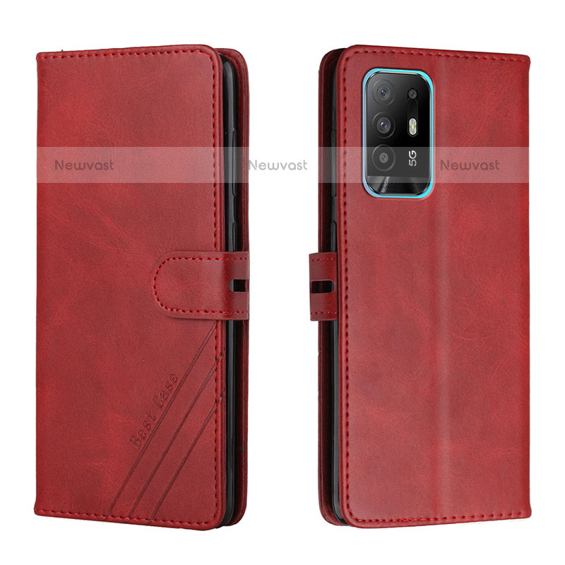 Leather Case Stands Flip Cover Holder H02X for Oppo A94 5G