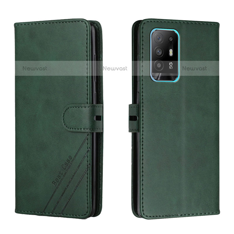 Leather Case Stands Flip Cover Holder H02X for Oppo A95 5G