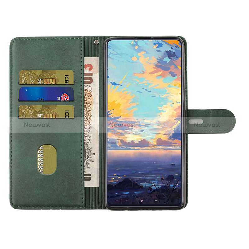 Leather Case Stands Flip Cover Holder H02X for Oppo Reno5 Z 5G