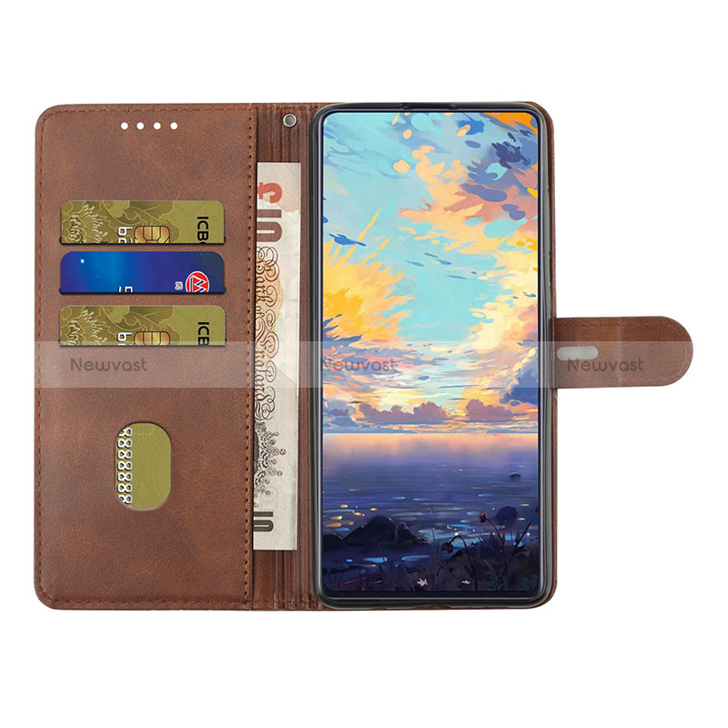 Leather Case Stands Flip Cover Holder H02X for Realme 10 Pro 5G