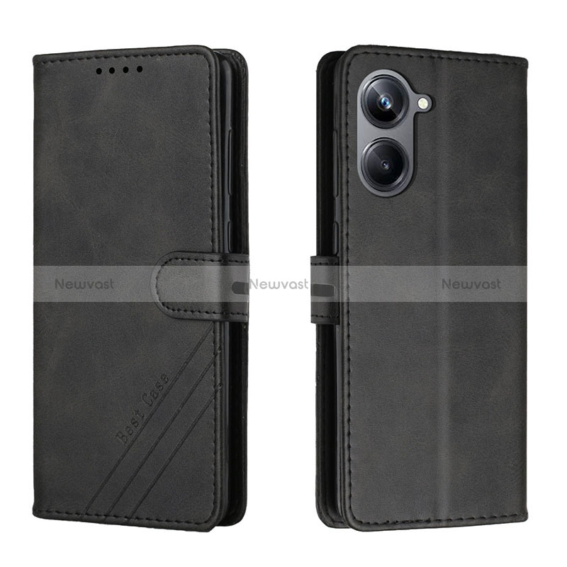 Leather Case Stands Flip Cover Holder H02X for Realme 10 Pro 5G