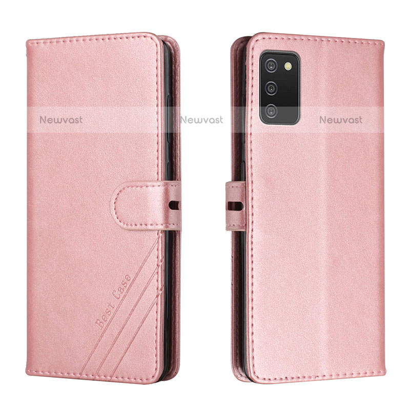 Leather Case Stands Flip Cover Holder H02X for Samsung Galaxy A02s