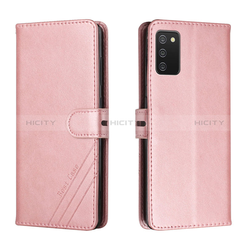 Leather Case Stands Flip Cover Holder H02X for Samsung Galaxy A03s