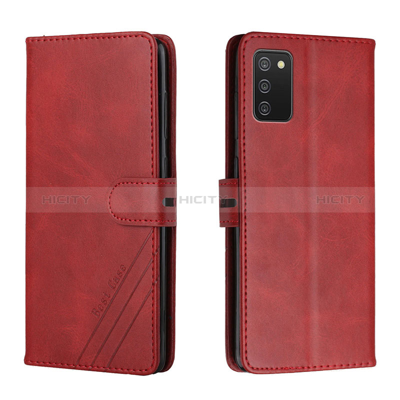 Leather Case Stands Flip Cover Holder H02X for Samsung Galaxy A03s