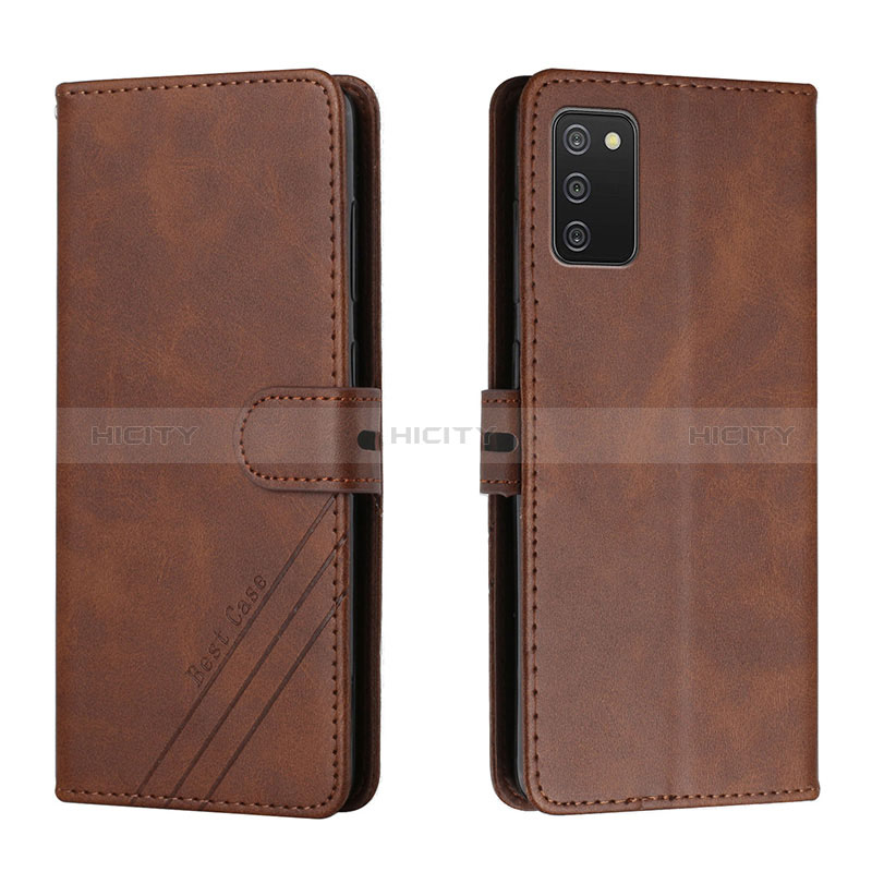 Leather Case Stands Flip Cover Holder H02X for Samsung Galaxy A03s