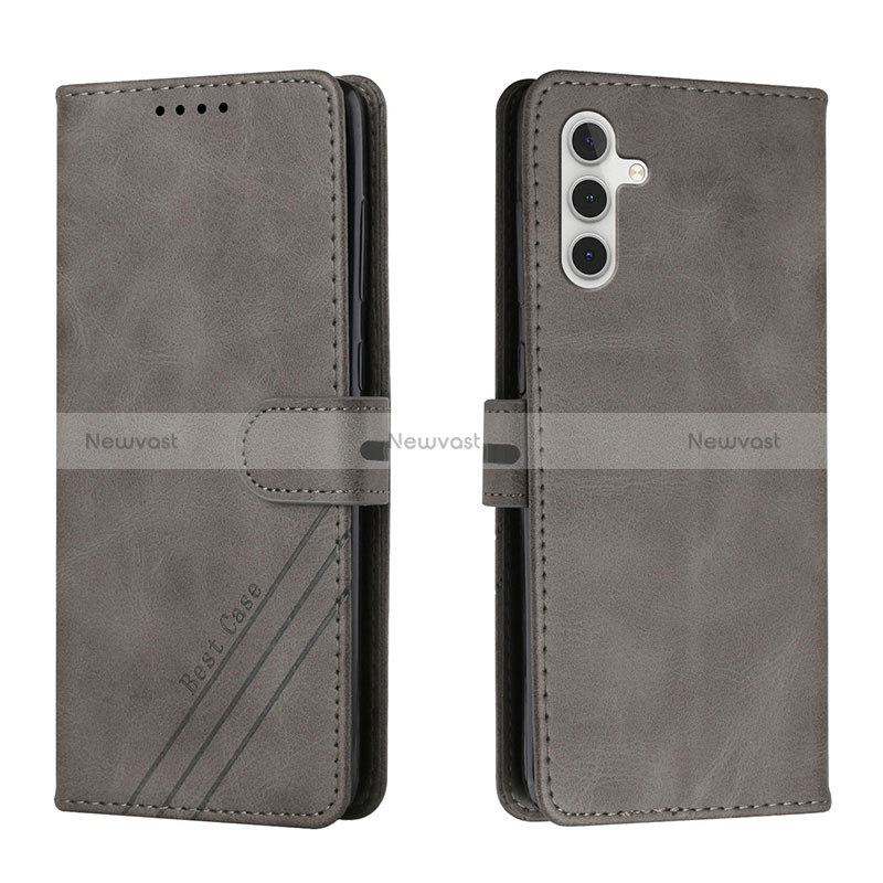 Leather Case Stands Flip Cover Holder H02X for Samsung Galaxy A04s