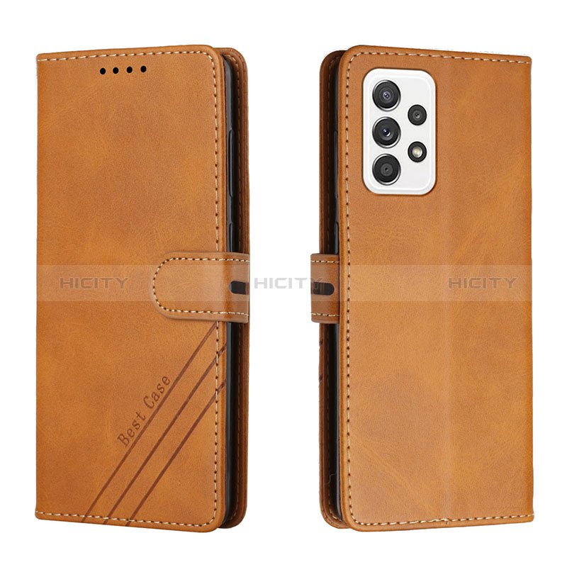 Leather Case Stands Flip Cover Holder H02X for Samsung Galaxy A53 5G