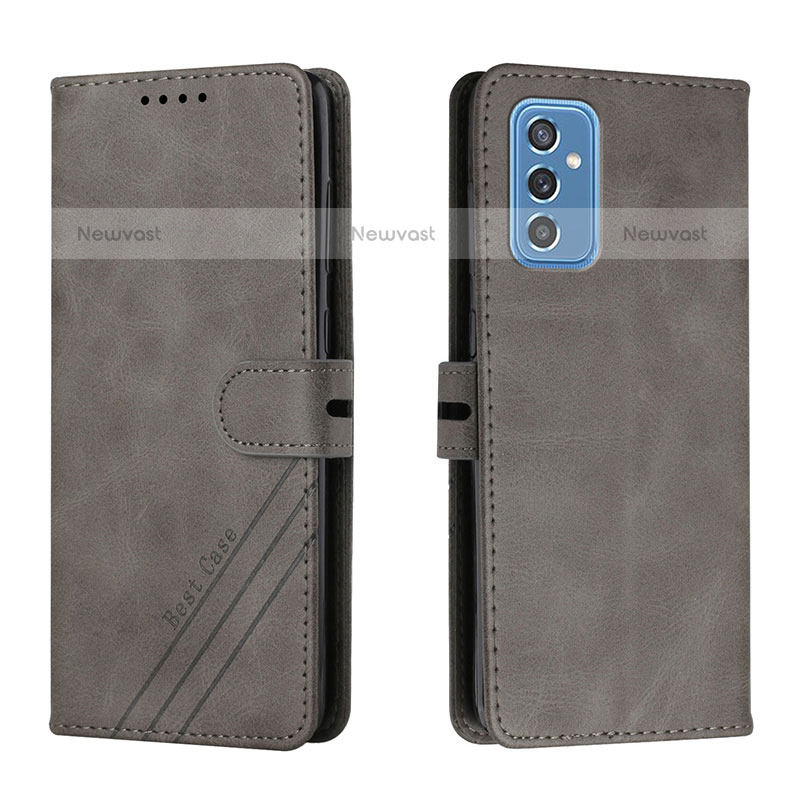 Leather Case Stands Flip Cover Holder H02X for Samsung Galaxy M52 5G