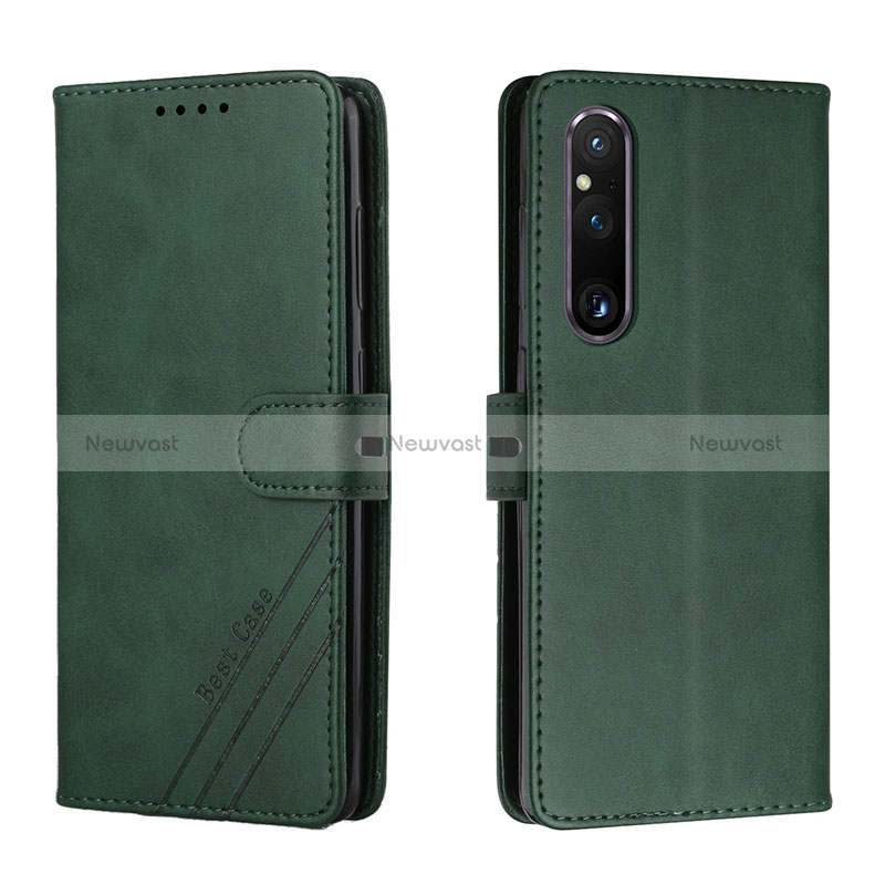 Leather Case Stands Flip Cover Holder H02X for Sony Xperia 1 V