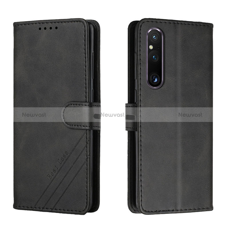 Leather Case Stands Flip Cover Holder H02X for Sony Xperia 1 V