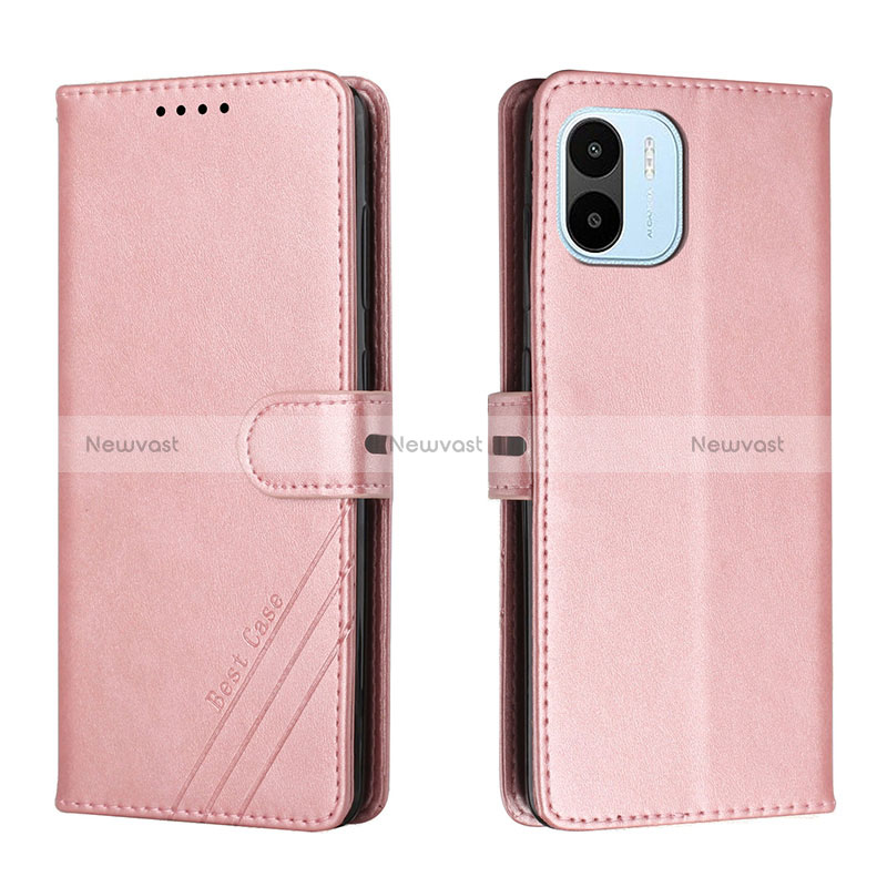 Leather Case Stands Flip Cover Holder H02X for Xiaomi Poco C51