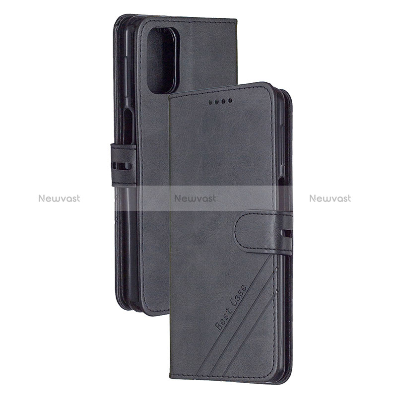 Leather Case Stands Flip Cover Holder H02X for Xiaomi Poco M3