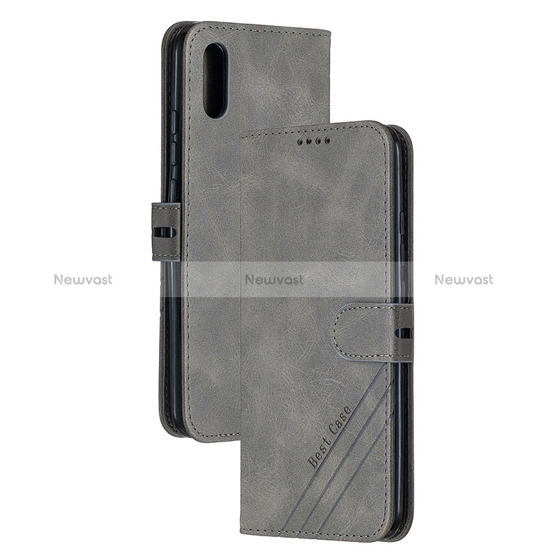 Leather Case Stands Flip Cover Holder H02X for Xiaomi Redmi 9A