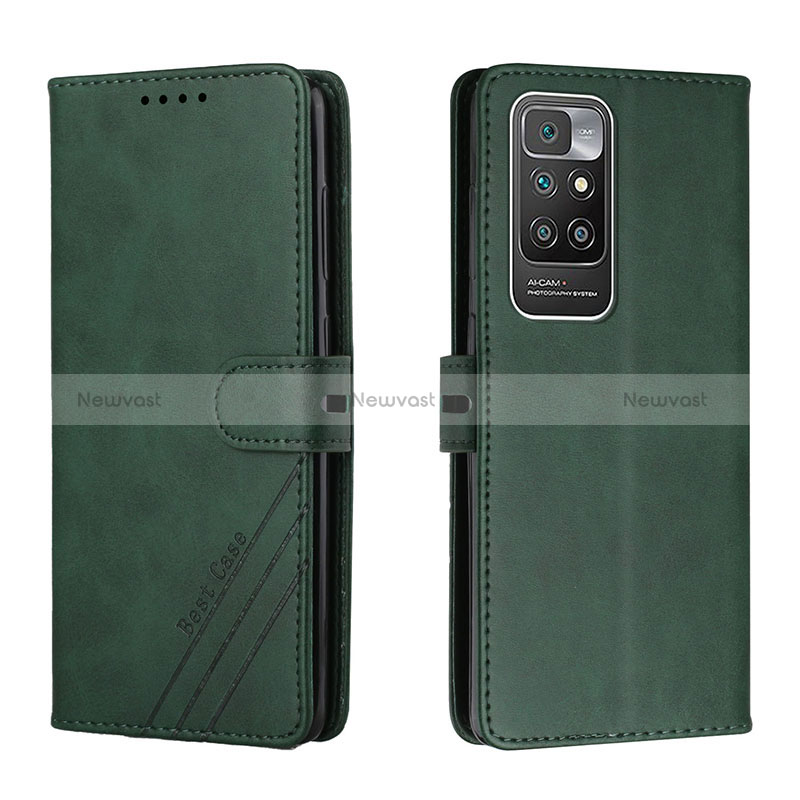 Leather Case Stands Flip Cover Holder H02X for Xiaomi Redmi Note 11 4G (2021)