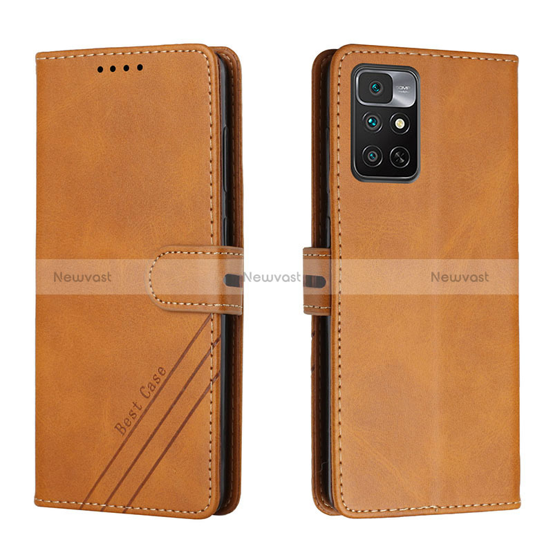 Leather Case Stands Flip Cover Holder H02X for Xiaomi Redmi Note 11 4G (2022)