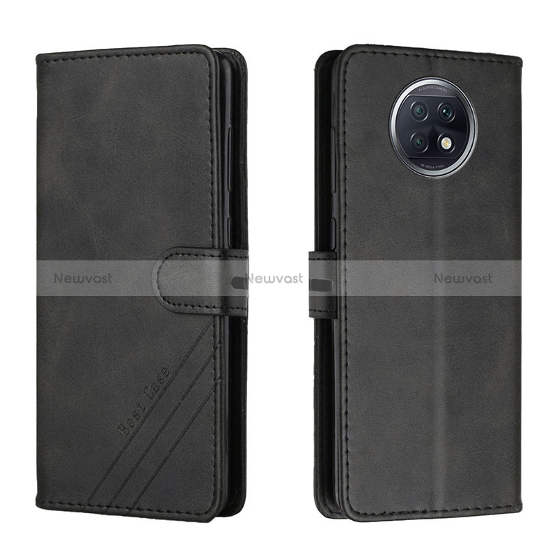 Leather Case Stands Flip Cover Holder H02X for Xiaomi Redmi Note 9 5G