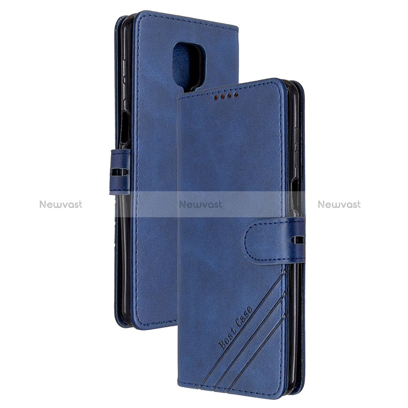 Leather Case Stands Flip Cover Holder H02X for Xiaomi Redmi Note 9S