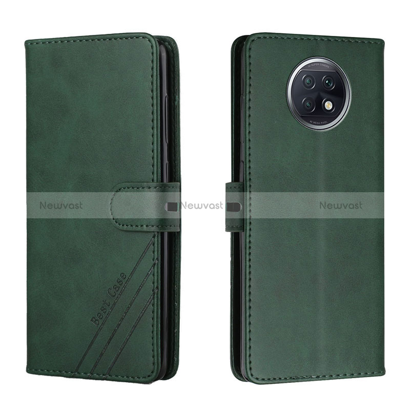 Leather Case Stands Flip Cover Holder H02X for Xiaomi Redmi Note 9T 5G