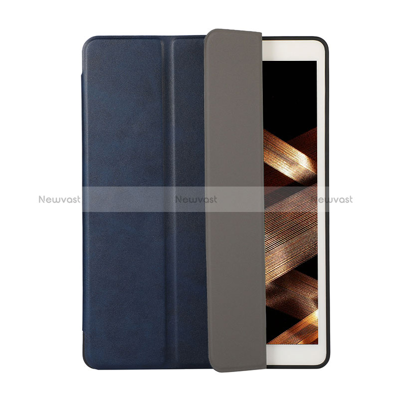 Leather Case Stands Flip Cover Holder H03 for Apple New iPad 9.7 (2017) Blue